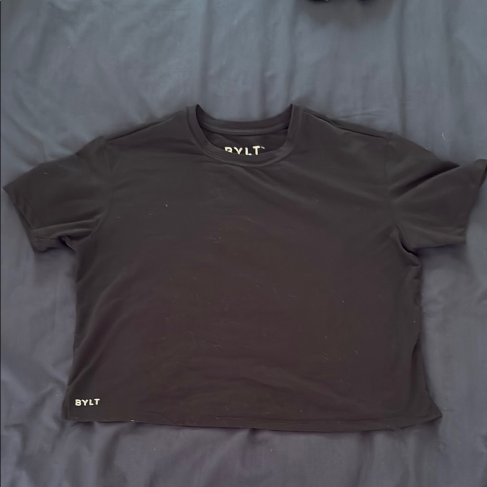 BYLT Basics Black Crop Top